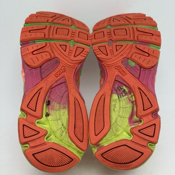 Asics Gel Noosa Tri 9 Triathlon C401N Pink Orange Lime Running Womens Size 7 - Picture 12 of 12